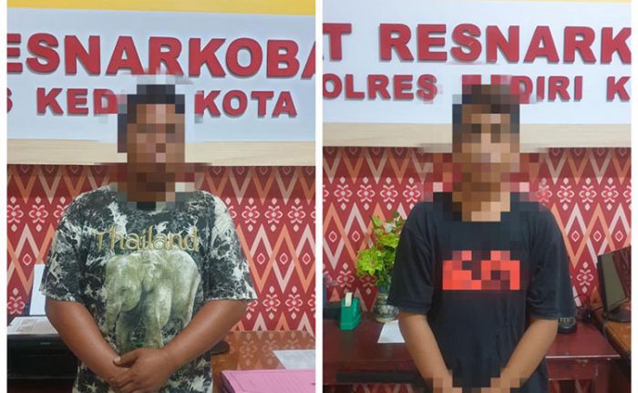 Edarkan Ratusan Pil Dobel L, Dua Pria di Kediri Ditangkap Polisi