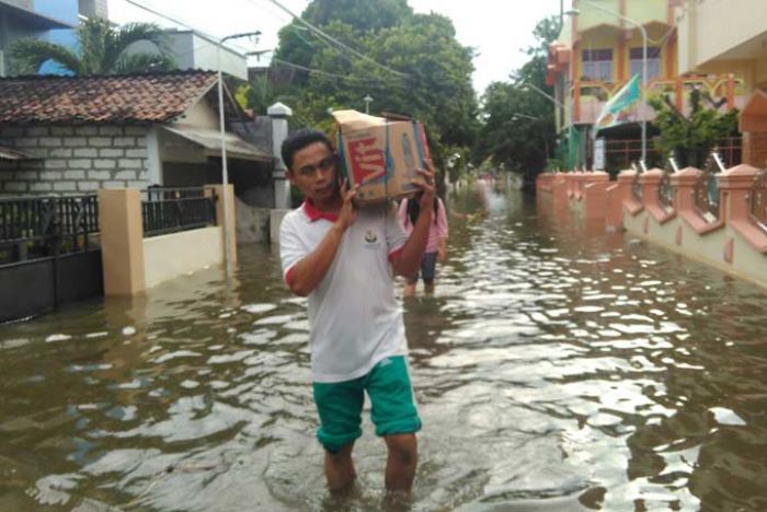 Banjir Dampak Luapan Bengawan Solo di Bungah Terus Meluas