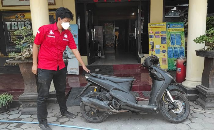 Pencuri Motor di Kras Kediri Viral, Tinggalkan Motor Butut Miliknya Tanpa Pelat Nomor