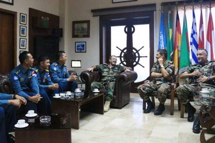 Wadan PMPP TNI Kunjungi KRI Usman Harun–359 di Beirut Lebanon