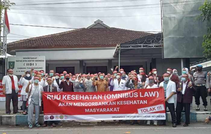 Lima Organisasi Profesi di Tulungagung Sepakat Tolak RUU Kesehatan Omnibus Law