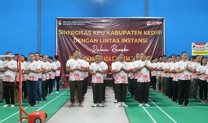 ​Sukseskan Pilkada, Olahraga Sarana Komunikasi Lintas Instansi, Pemkab Kediri Beri Apresiasi