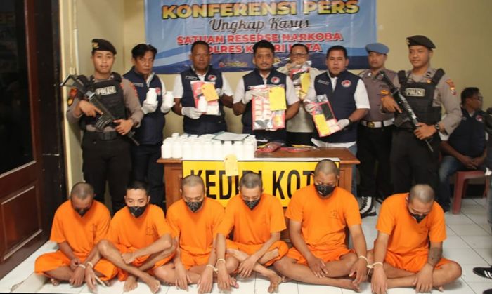 Sindikat Narkoba di Kota Kediri Digulung Polisi, Tujuh Tersangka Diamankan