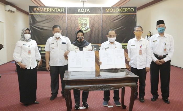 Optimalkan Pola Trijuang, Pemkot Teken Nota Kesepakatan Bersama BPN Kota Mojokerto