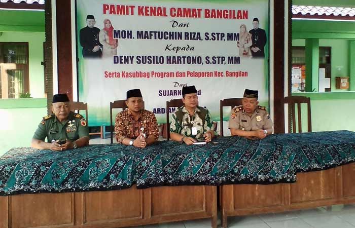 Pamit Kenal Camat Bangilan, Deni Susilo Siap jadi Pelayan Masyarakat