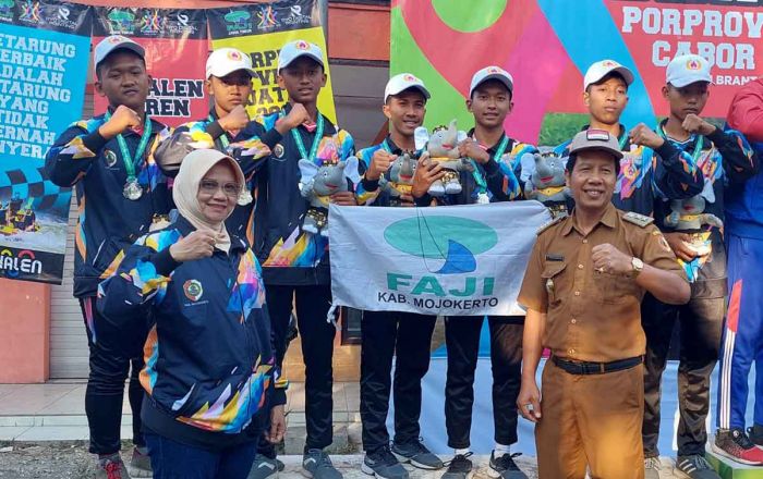 Lagi! Arung Jeram Kabupaten Mojokerto Sumbang Medali di Porprov Jatim 2023