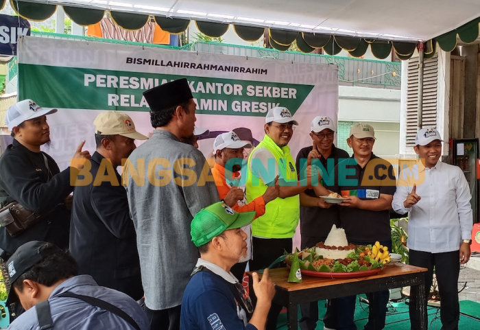 Resmikan Kantor Relawan, Tim Pemenangan Anies-Muhaimin Optimis Menang di Gresik 