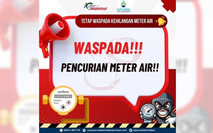 Perumda Tirta Kanjuruhan Imbau Warga Malang Agar Lebih Waspada Pencurian Meteran Air