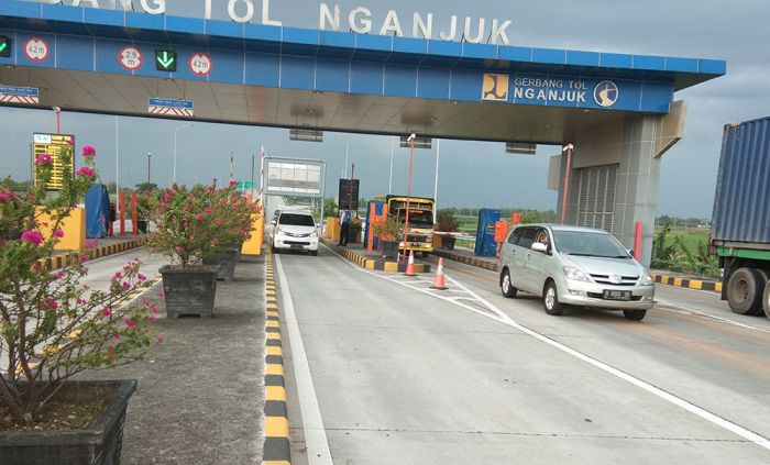 H-8 Lebaran, Tol Nganjuk Terpantau Masih Lengang