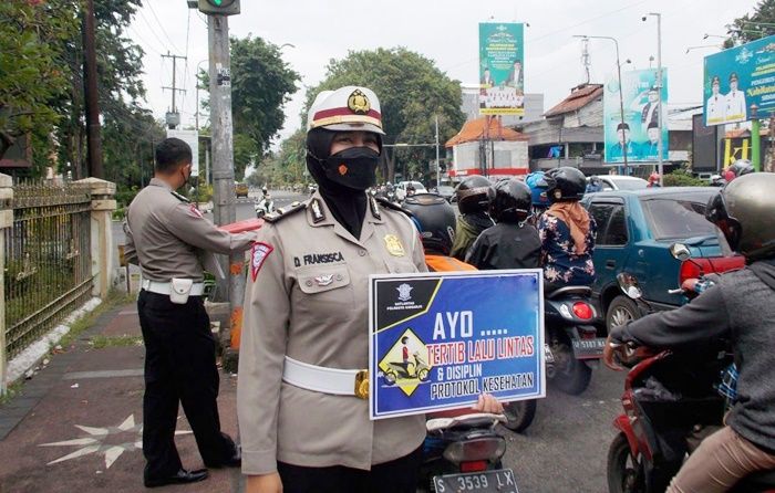 Gelar Operasi Keselamatan Semeru 2022, Polresta Sidoarjo Beri Imbauan ke Sejumlah Pengguna Jalan