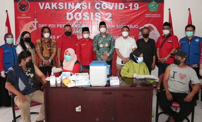 Bupati Gus Muhdlor Apresiasi Parpol di Sidoarjo Dukung Percepatan Vaksinasi