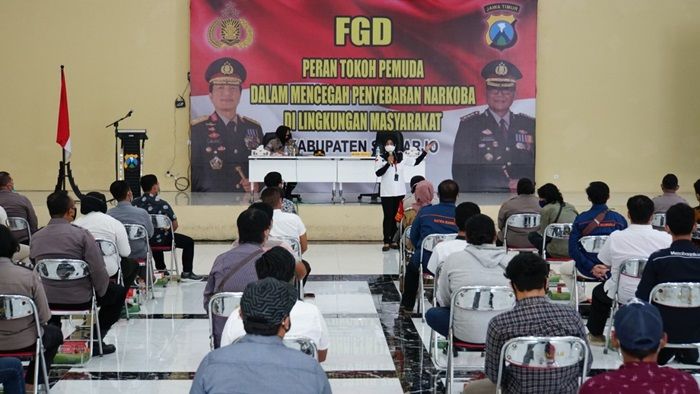 Polresta Sidoarjo Bersama BNNK Gandeng Tokoh Pemuda Perangi Narkoba