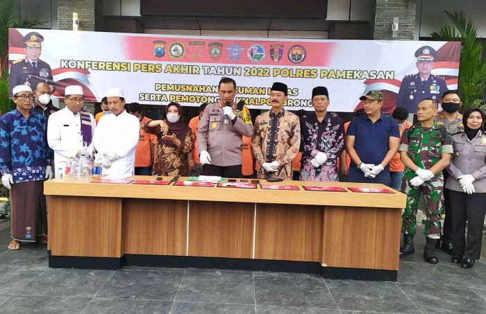 Polres Pamekasan Gelar Konferensi Pers Akhir Tahun 2022