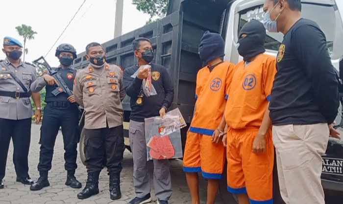 Polres Probolinggo Kota Tangkap Dua Pelaku Begal Truk Pasir