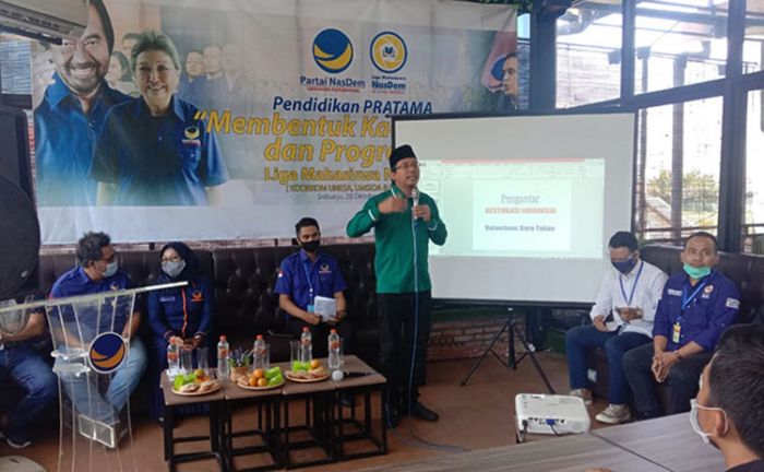 Bertemu Liga Mahasiswa Nasdem, Gus Muhdlor Tegaskan Komitmen Wadahi Potensi Pemuda