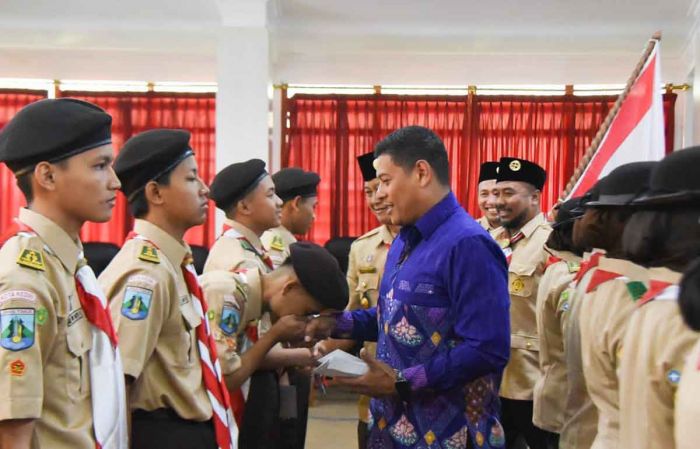 Lepas Kontingen Rainas XII, Mas Abu Berharap Potensi Kota Kediri Ikut Dikenalkan