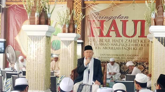 ​Hadiri Haul Masyayikh Langitan, Cawapres Ma