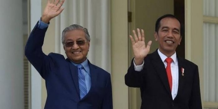 PM Malaysia Mahathir Mohamad (kanan) dan Presiden RI Joko Widodo. foto: medcom.id 