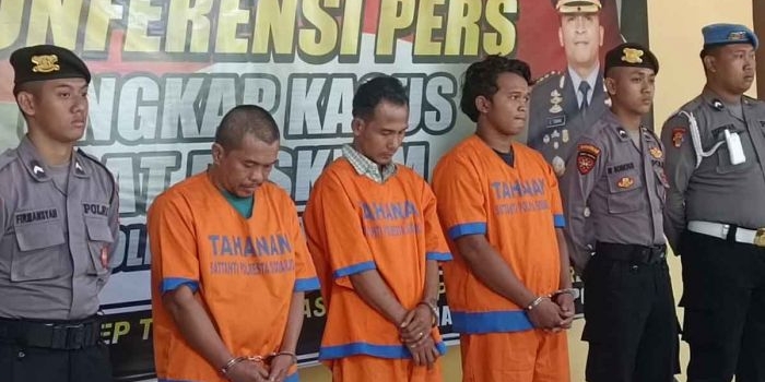 Para pelaku pengeroyokan di Sidoarjo.