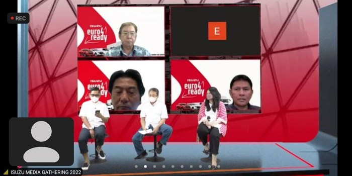 Suasana konferensi pers IAMI yang digelar secara virtual.